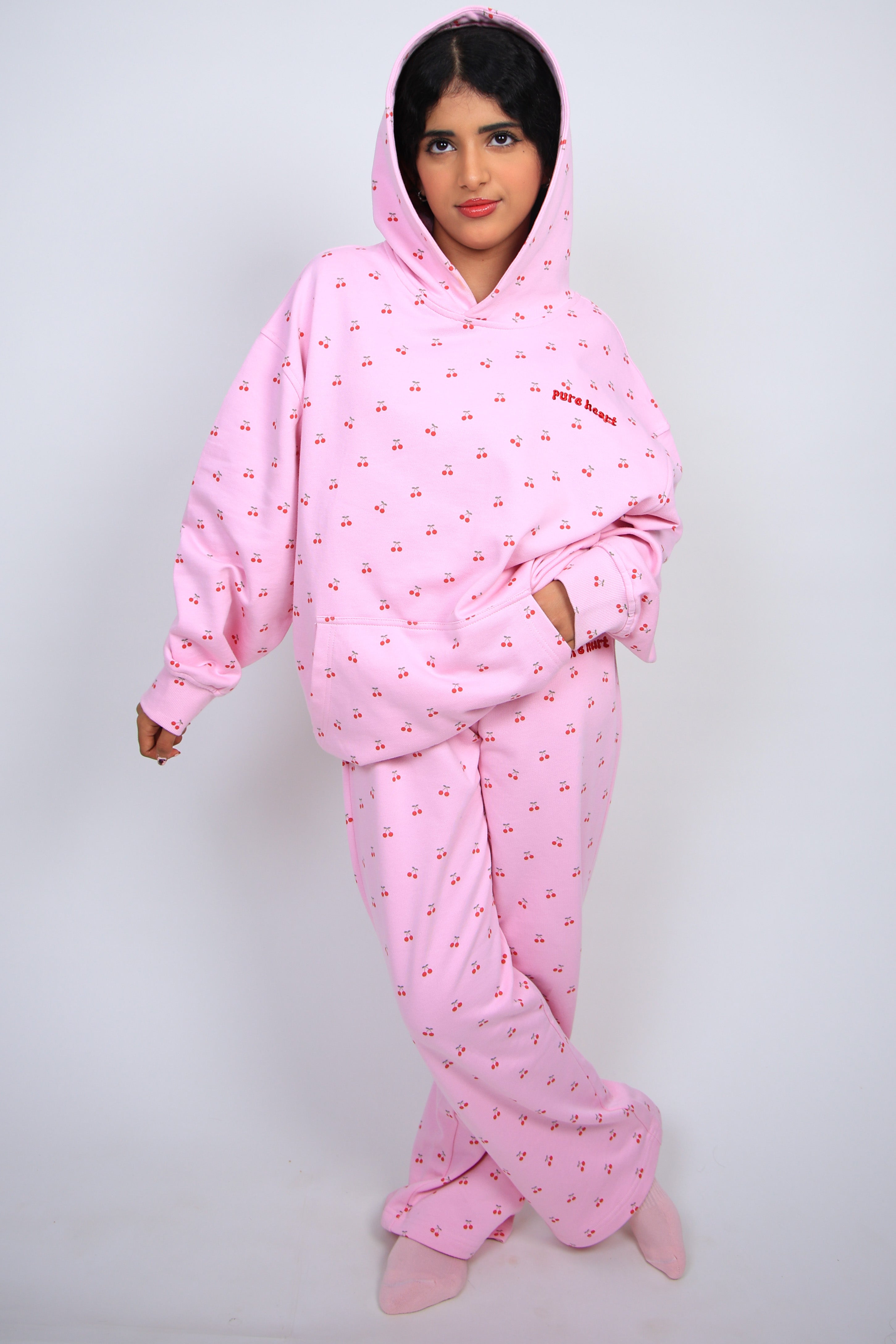 pure heart سروال الكرز الوردي