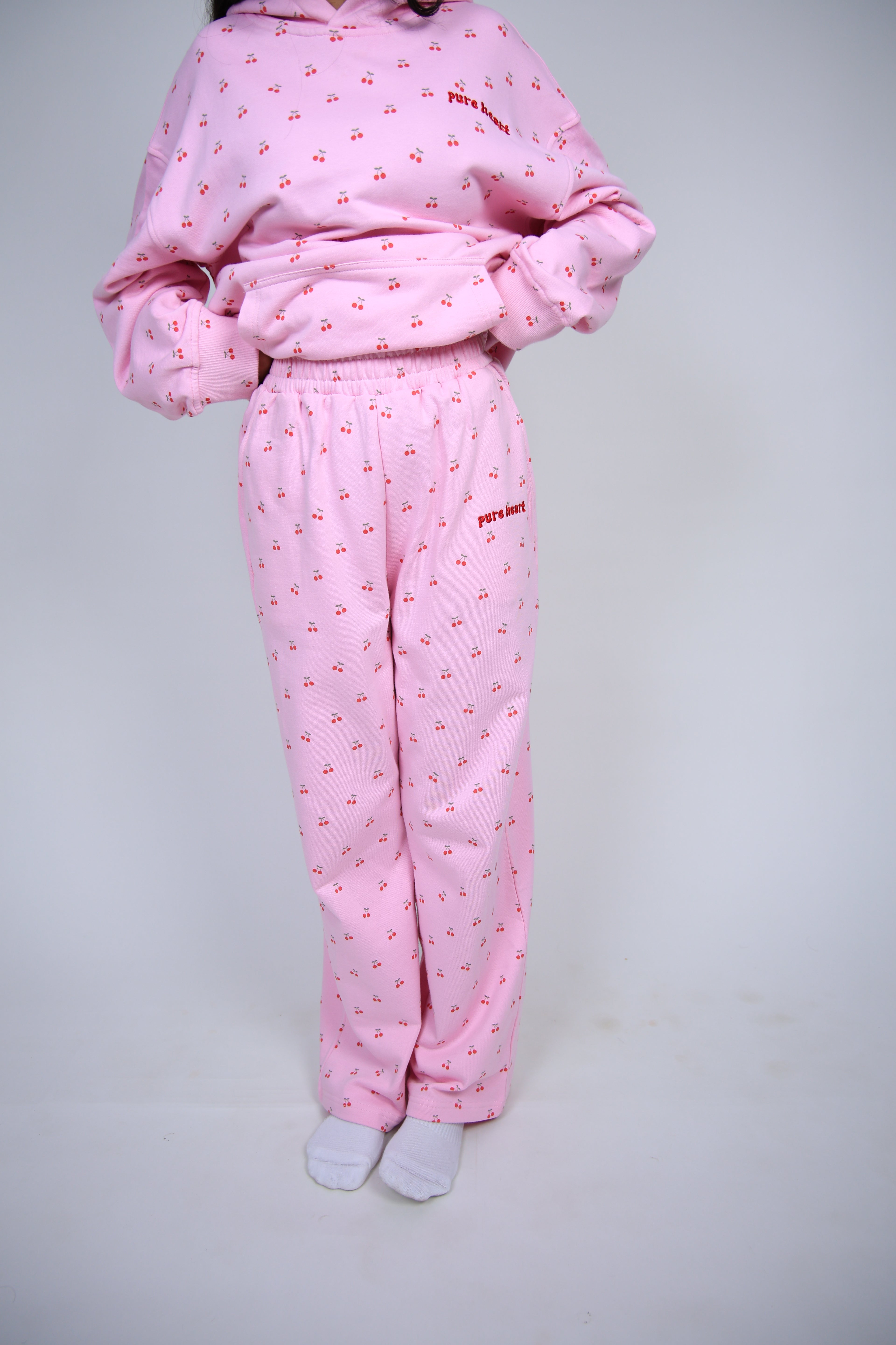 pure heart سروال الكرز الوردي