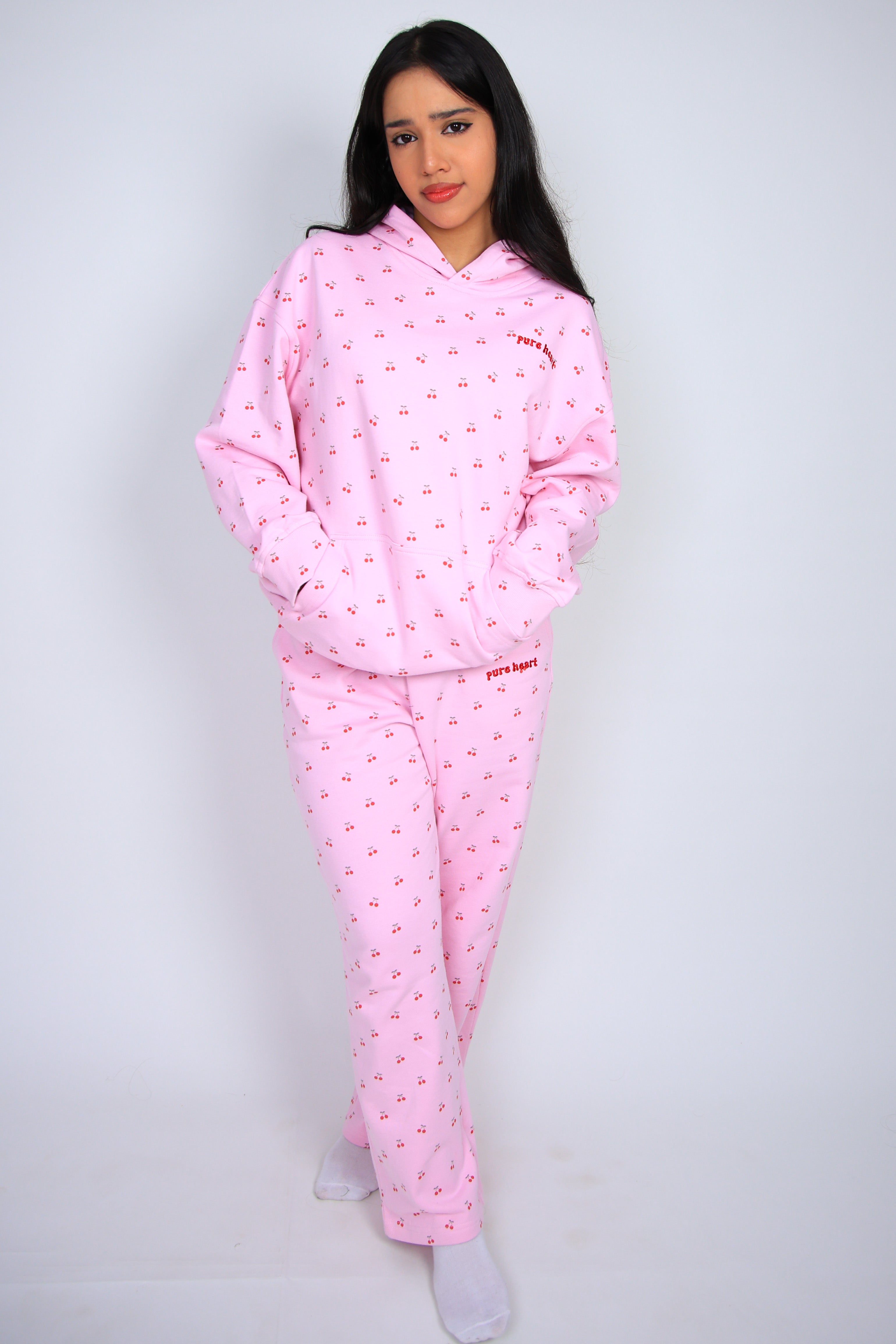 pure heart سروال الكرز الوردي