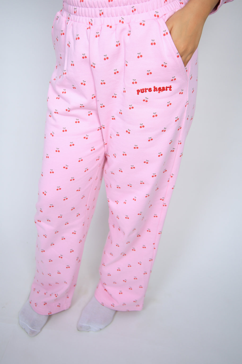 شفا - pure heart  بنطلون الكرز الوردي