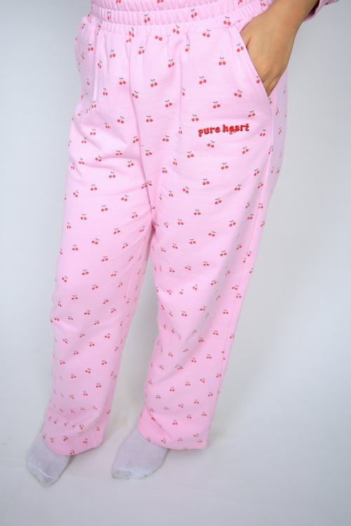 pure heart سروال الكرز الوردي